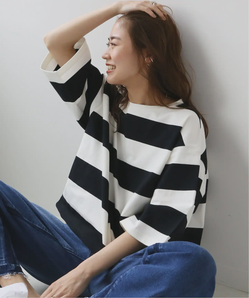 《追加》バスクシャツクルーネックTEE◆（JOURNAL STANDARD relume）
