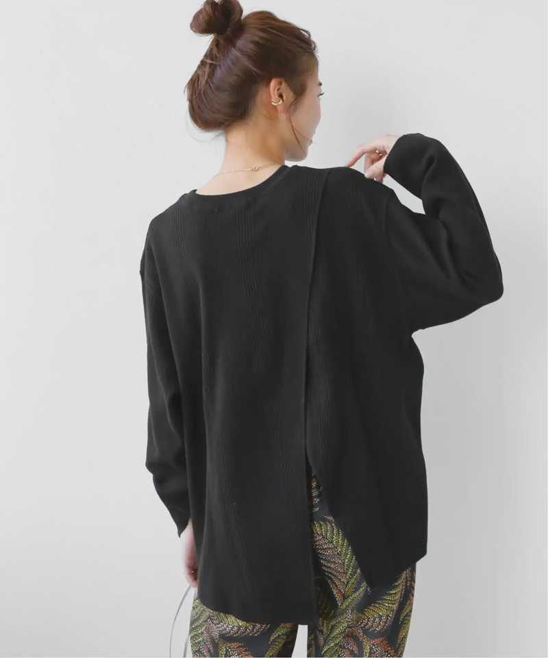 ランダムワッフルバッククロスプルオーバー◆（JOURNAL STANDARD relume）