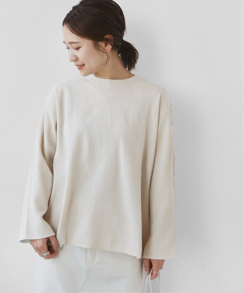 ランダムワッフルバッククロスプルオーバー◆（JOURNAL STANDARD relume）