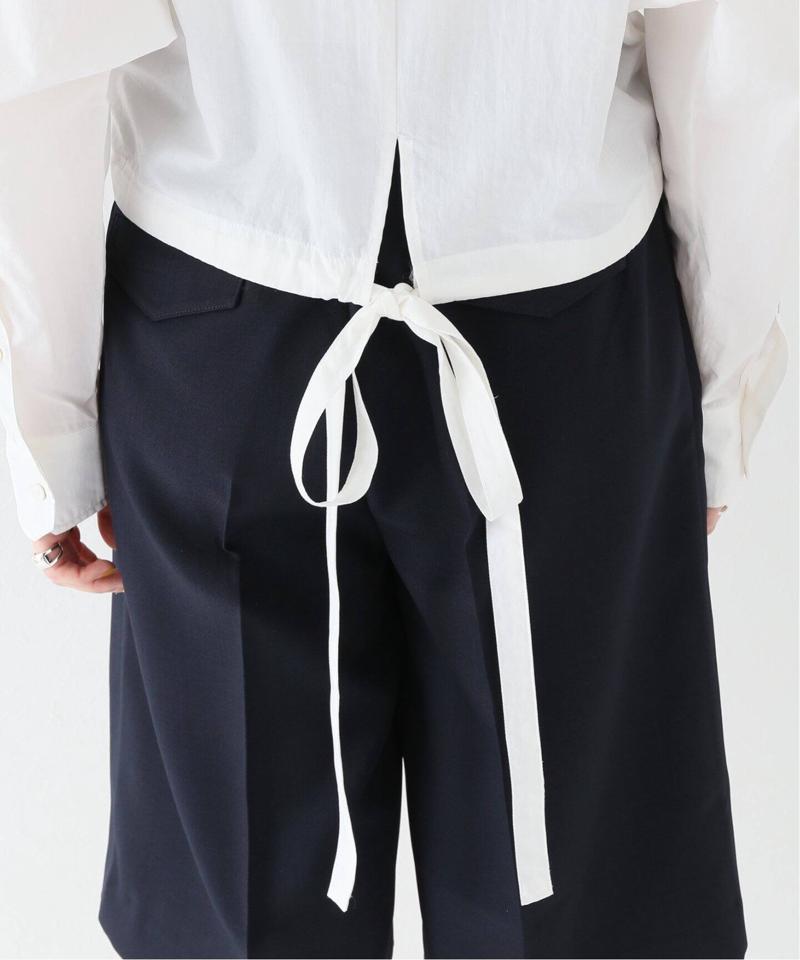 【MIJEONG PARK/ミジョン・パーク】 BOW BACK CROPPED SHIRT：シャツ（JOURNAL STANDARD relume）