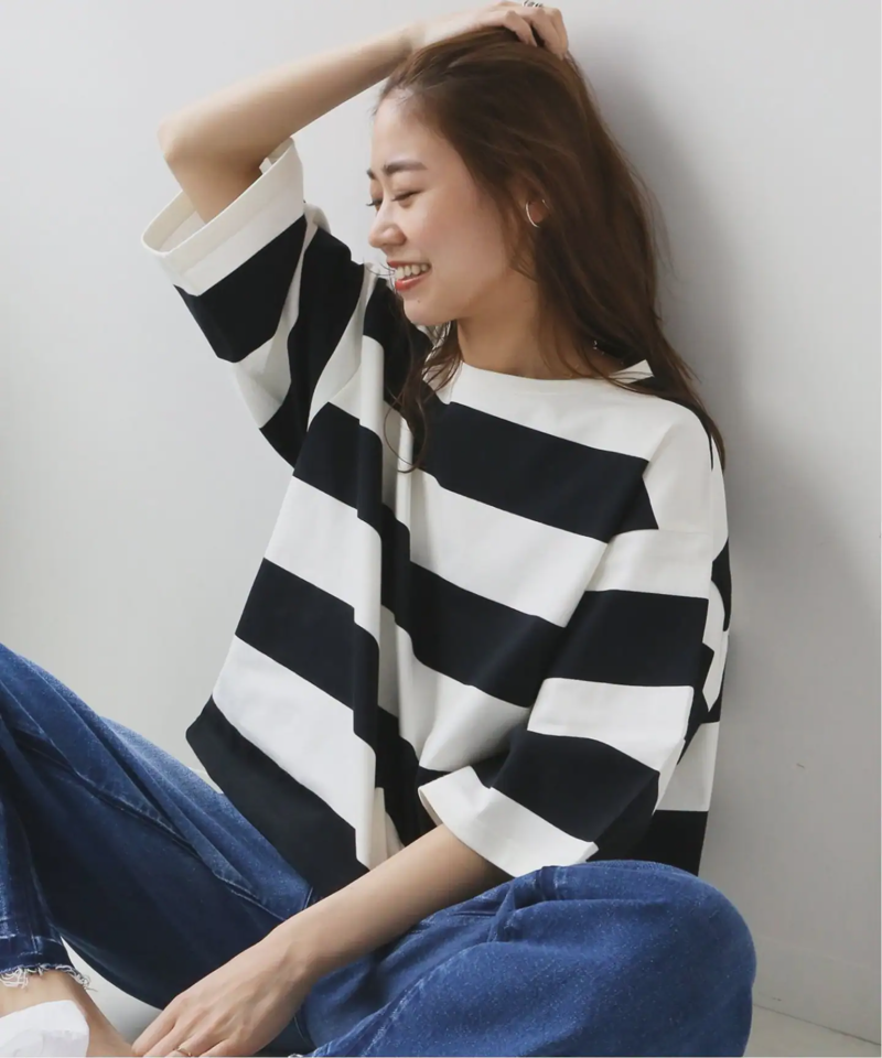 《追加2》バスクシャツクルーネックTEE◆（JOURNAL STANDARD relume）