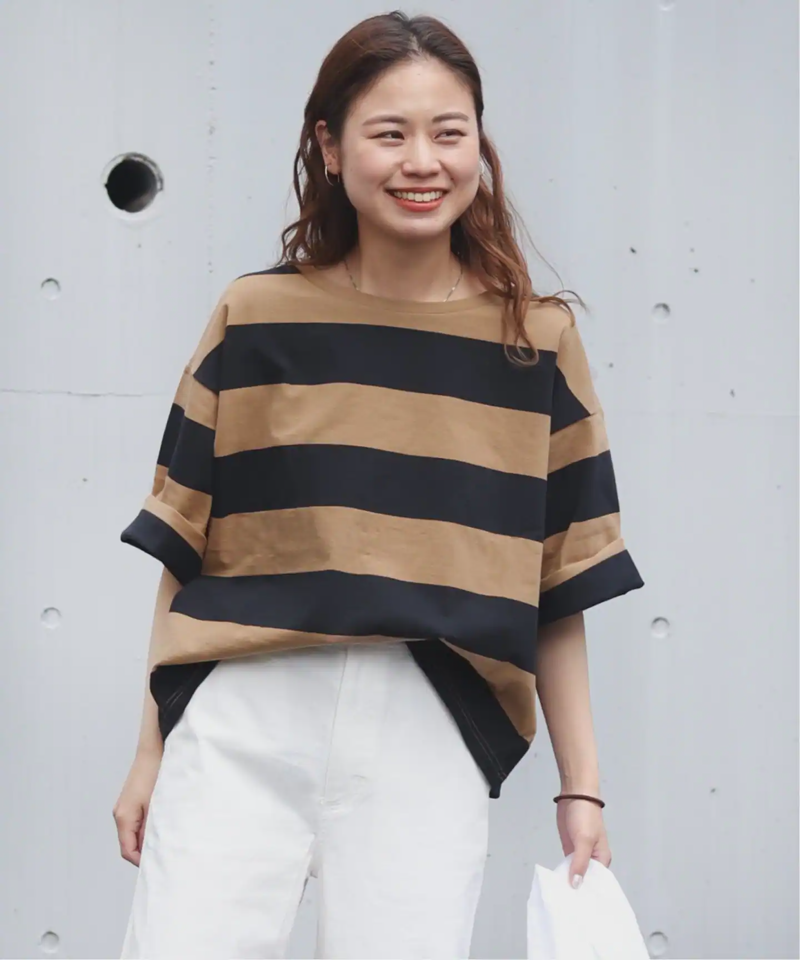 《追加2》バスクシャツクルーネックTEE◆（JOURNAL STANDARD relume）