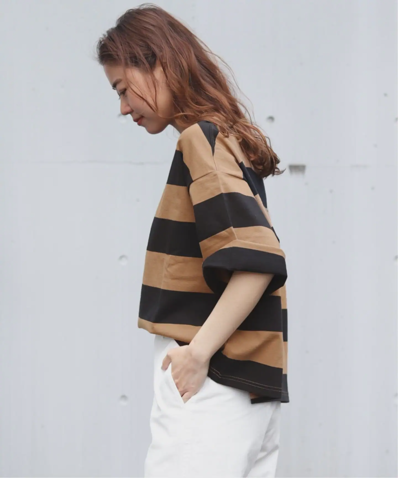 《追加2》バスクシャツクルーネックTEE◆（JOURNAL STANDARD relume）