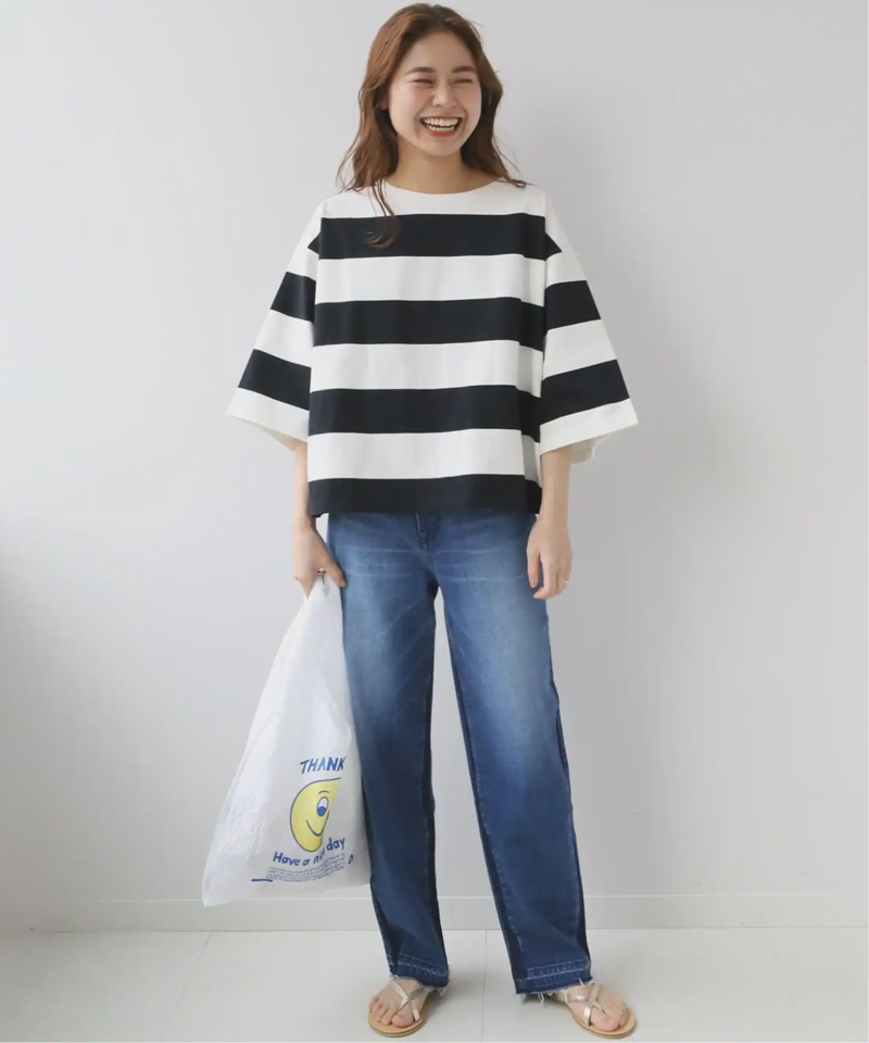 《追加2》バスクシャツクルーネックTEE◆（JOURNAL STANDARD relume）