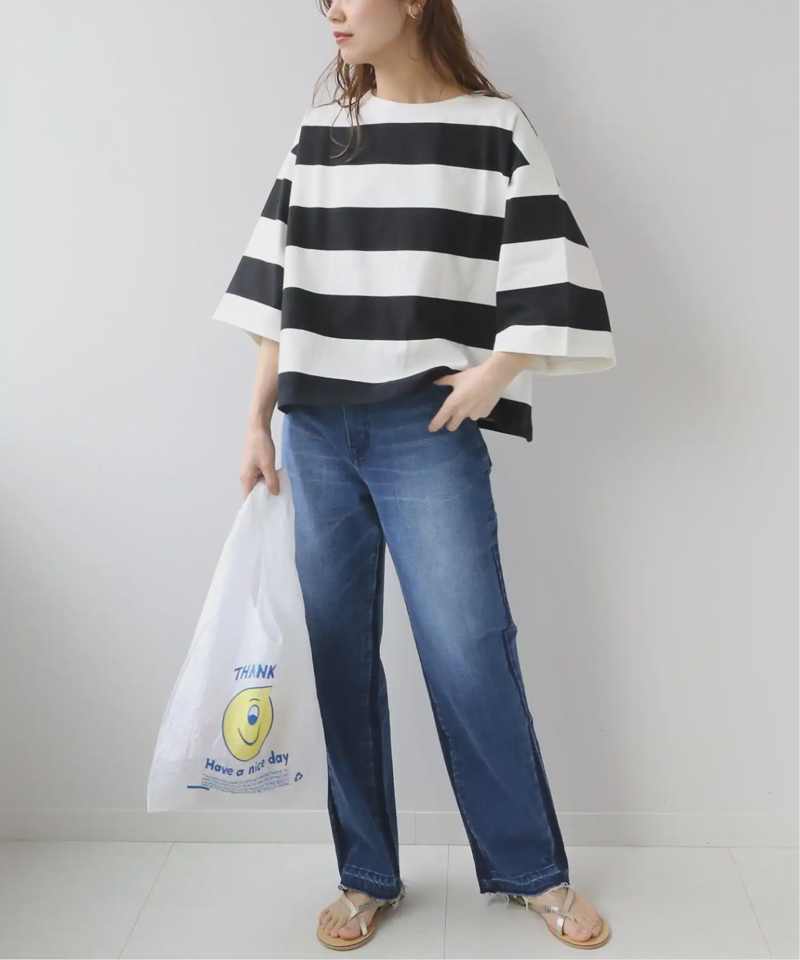 《追加2》バスクシャツクルーネックTEE◆（JOURNAL STANDARD relume）