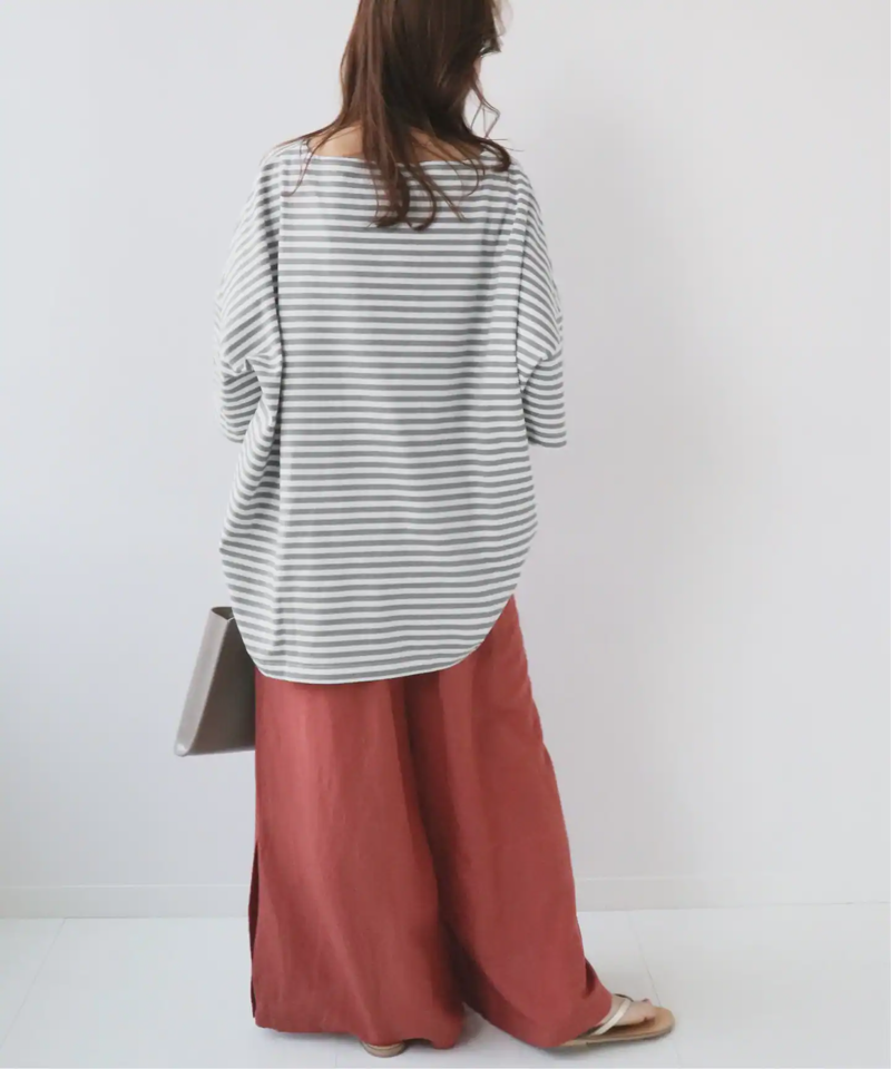 【WIFFLE/ウィッフル】*RELUME BIG BORDER S/S TEE：別注ボーダーTシャツ◆（JOURNAL STANDARD relume）