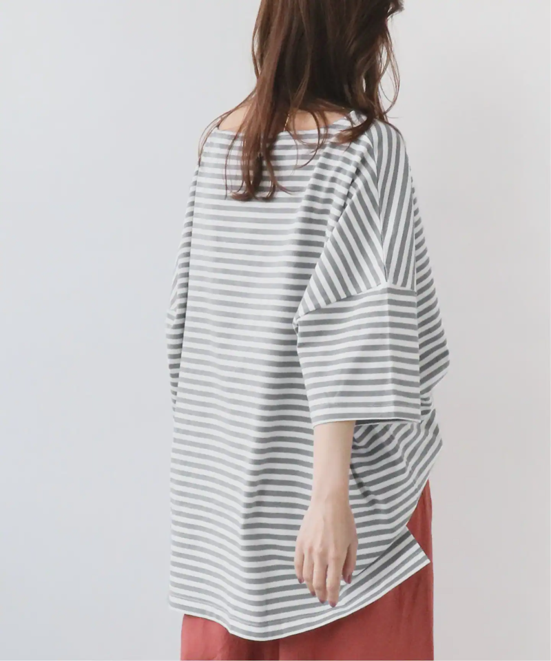 【WIFFLE/ウィッフル】*RELUME BIG BORDER S/S TEE：別注ボーダーTシャツ◆（JOURNAL STANDARD relume）