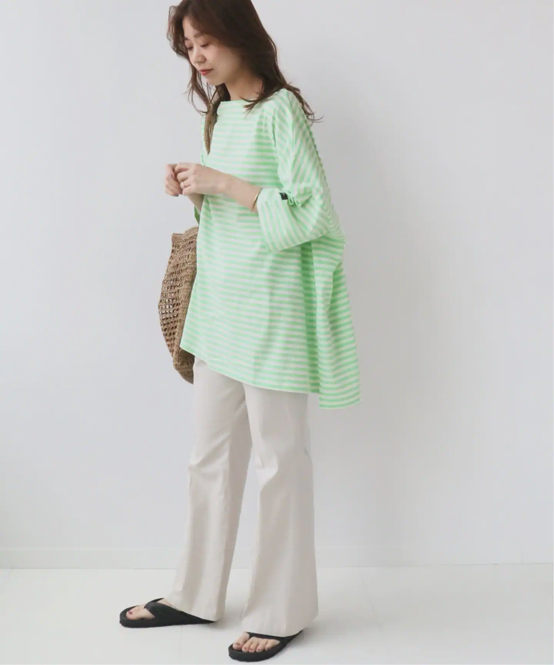 【WIFFLE/ウィッフル】*RELUME BIG BORDER S/S TEE：別注ボーダーTシャツ◆（JOURNAL STANDARD relume）