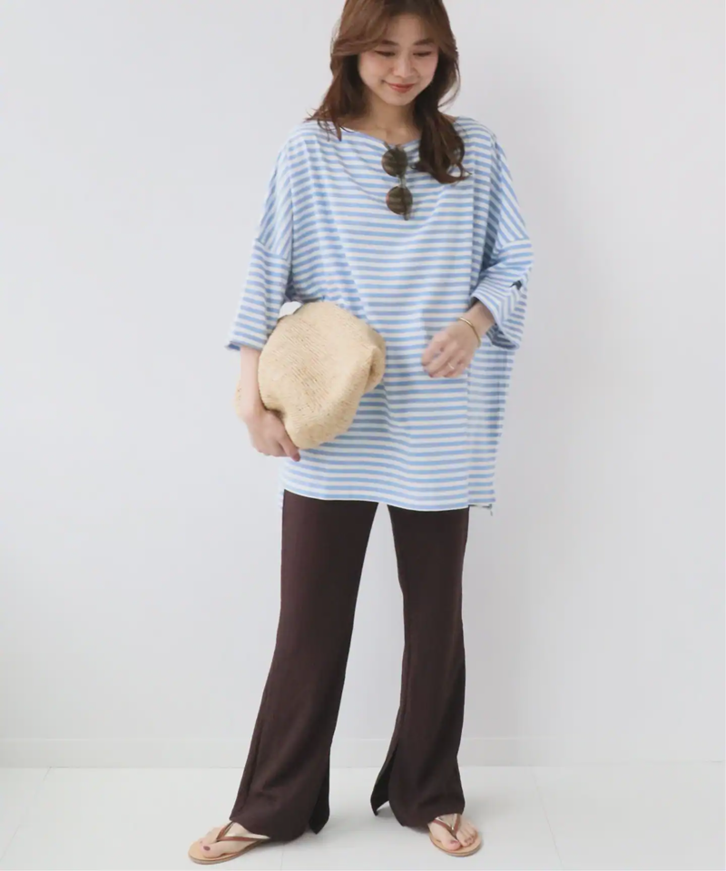 【WIFFLE/ウィッフル】*RELUME BIG BORDER S/S TEE：別注ボーダーTシャツ◆（JOURNAL STANDARD relume）