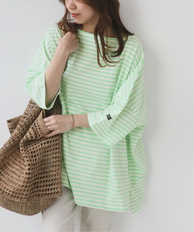 【WIFFLE/ウィッフル】*RELUME BIG BORDER S/S TEE：別注ボーダーTシャツ◆（JOURNAL STANDARD relume）