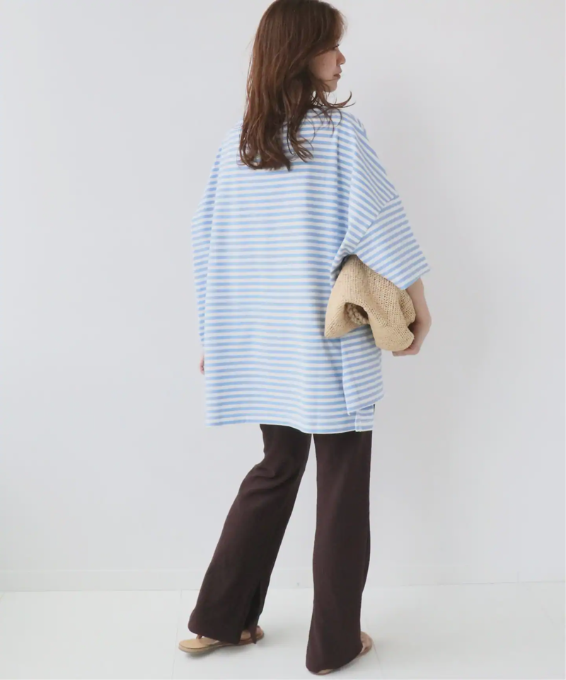 【WIFFLE/ウィッフル】*RELUME BIG BORDER S/S TEE：別注ボーダーTシャツ◆（JOURNAL STANDARD relume）
