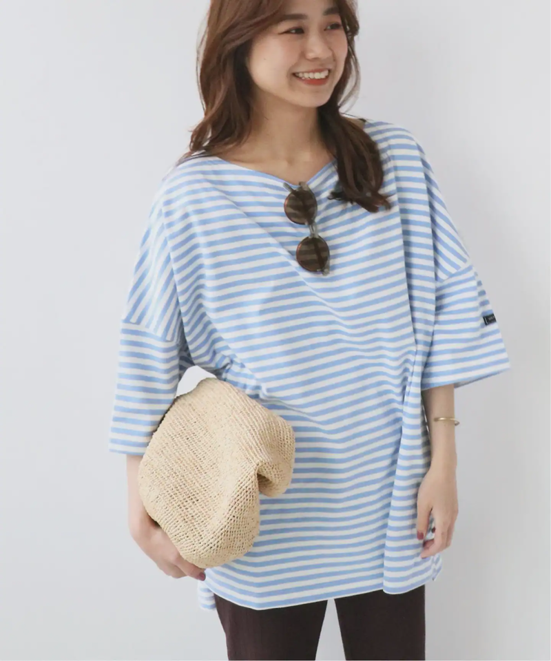 【WIFFLE/ウィッフル】*RELUME BIG BORDER S/S TEE：別注ボーダーTシャツ◆（JOURNAL STANDARD relume）
