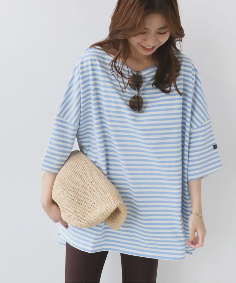 【WIFFLE/ウィッフル】*RELUME BIG BORDER S/S TEE：別注ボーダーTシャツ◆（JOURNAL STANDARD relume）