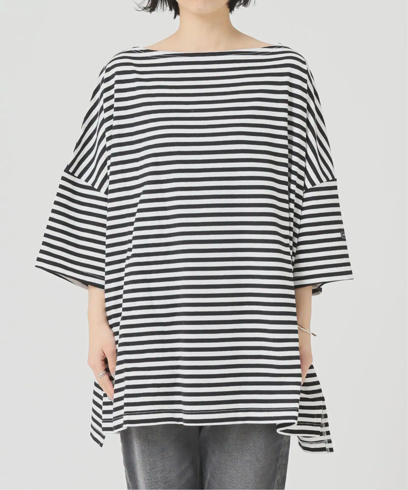 【WIFFLE/ウィッフル】*RELUME BIG BORDER S/S TEE：別注ボーダーTシャツ◆（JOURNAL STANDARD relume）