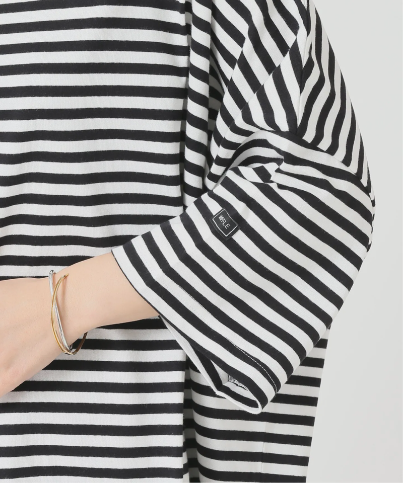 【WIFFLE/ウィッフル】*RELUME BIG BORDER S/S TEE：別注ボーダーTシャツ◆（JOURNAL STANDARD relume）