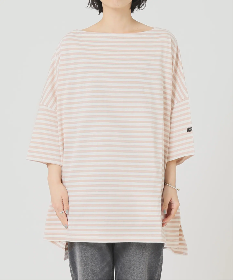 【WIFFLE/ウィッフル】*RELUME BIG BORDER S/S TEE：別注ボーダーTシャツ◆（JOURNAL STANDARD relume）