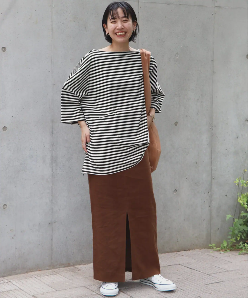 【WIFFLE/ウィッフル】*RELUME BIG BORDER S/S TEE：別注ボーダーTシャツ◆（JOURNAL STANDARD relume）