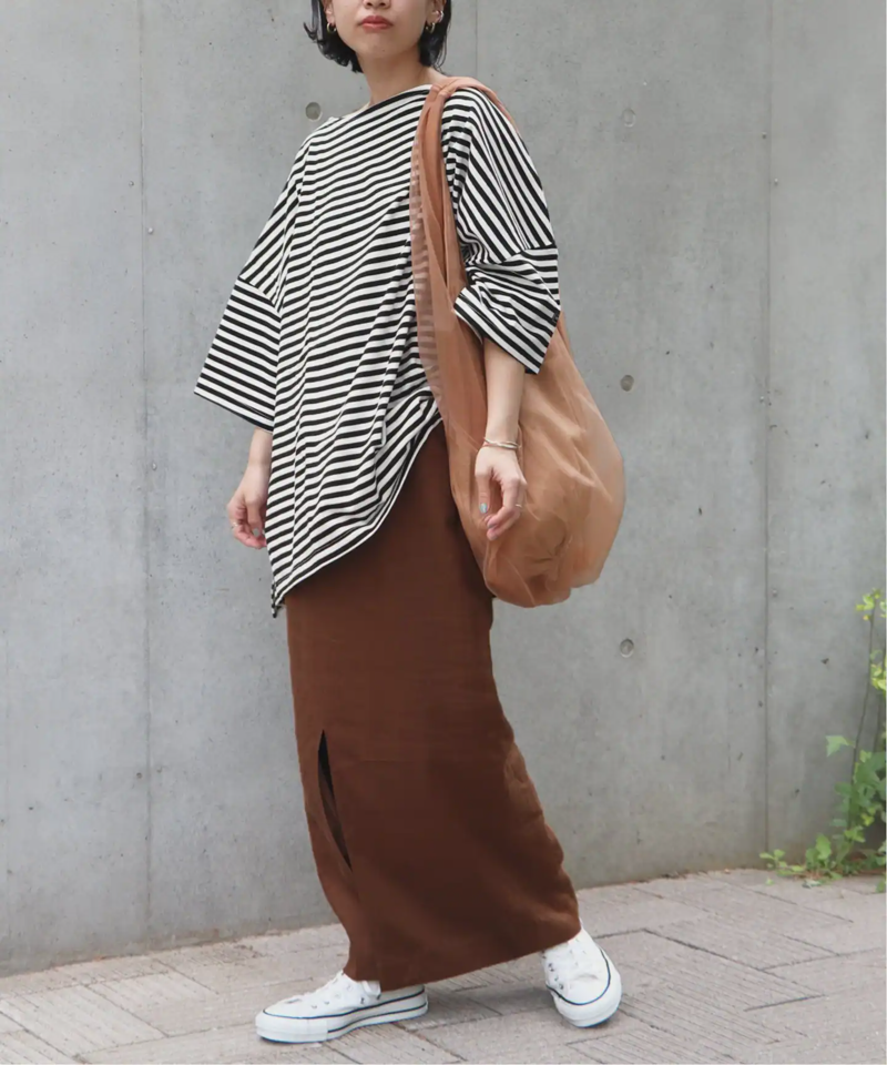 【WIFFLE/ウィッフル】*RELUME BIG BORDER S/S TEE：別注ボーダーTシャツ◆（JOURNAL STANDARD relume）