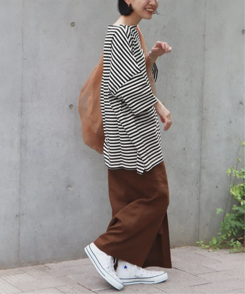 【WIFFLE/ウィッフル】*RELUME BIG BORDER S/S TEE：別注ボーダーTシャツ◆（JOURNAL STANDARD relume）