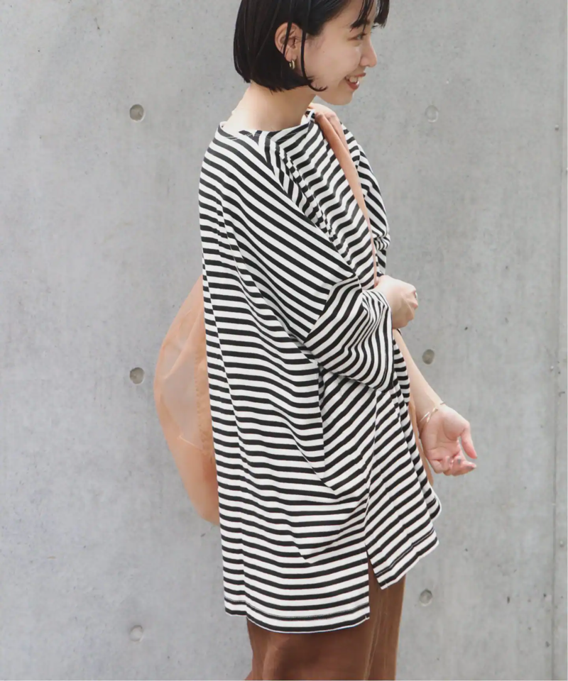 【WIFFLE/ウィッフル】*RELUME BIG BORDER S/S TEE：別注ボーダーTシャツ◆（JOURNAL STANDARD relume）