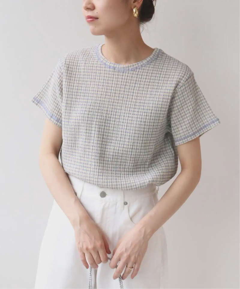 《追加2》クレープカールマイヤークルーネックTシャツ◆（JOURNAL STANDARD relume）