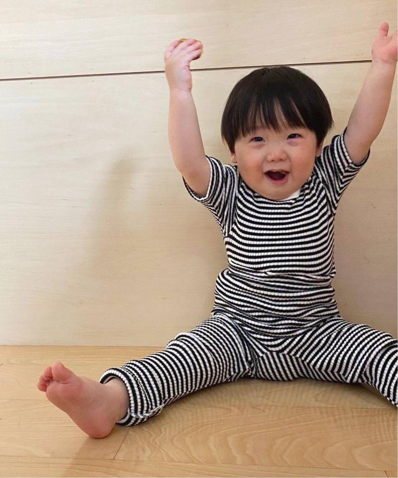 【IENA ENFANT/イエナ アンファン】シームレス 5分袖Tシャツ baby-kids(80-140)◆（IENA）