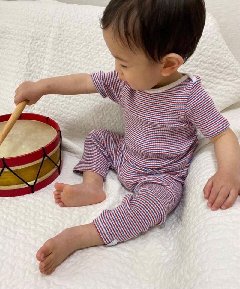 【IENA ENFANT/イエナ アンファン】シームレス 5分袖Tシャツ baby-kids(80-140)◆（IENA）