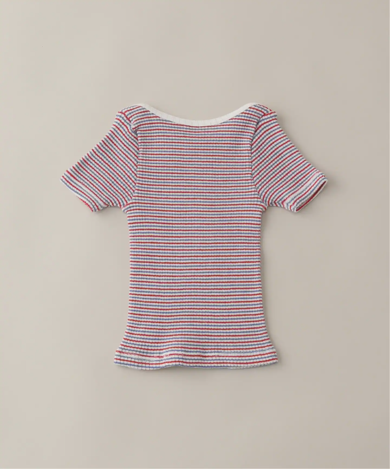 【IENA ENFANT/イエナ アンファン】シームレス 5分袖Tシャツ baby-kids(80-140)◆（IENA）