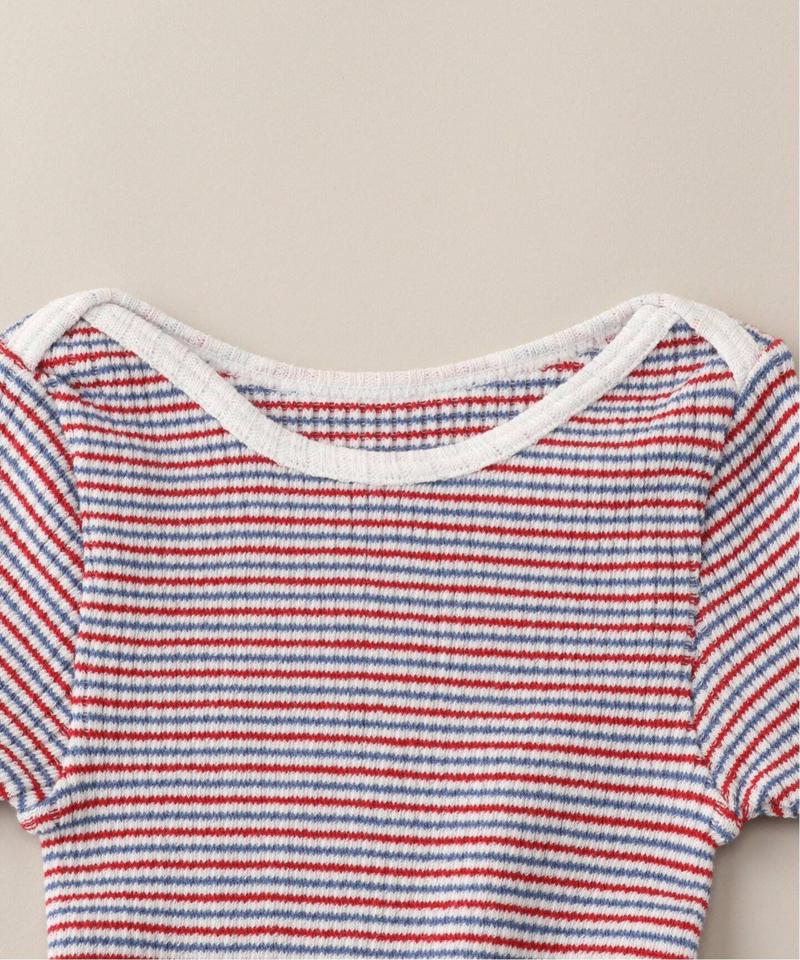 【IENA ENFANT/イエナ アンファン】シームレス 5分袖Tシャツ baby-kids(80-140)◆（IENA）