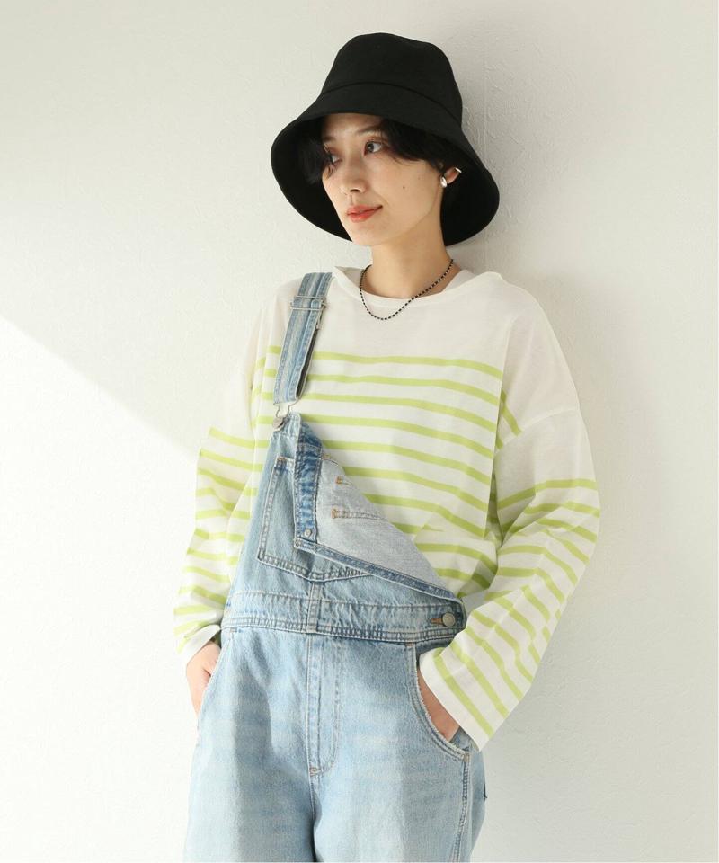パネルボーダーボートネックTEE◆（JOURNAL STANDARD relume）