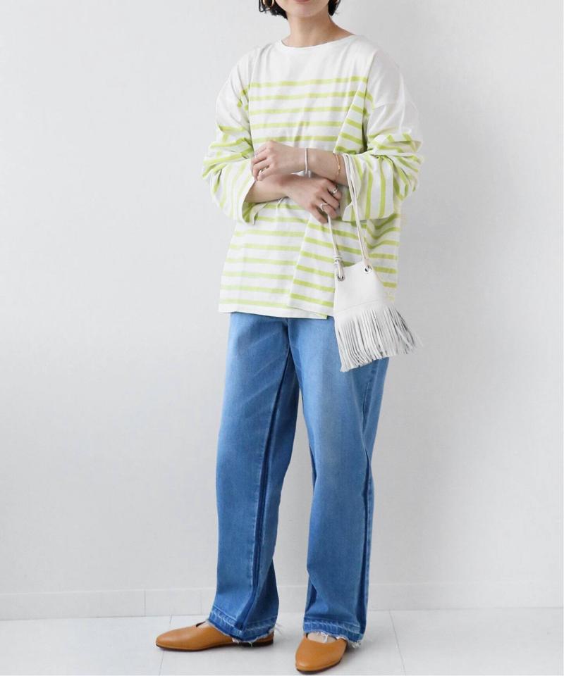 パネルボーダーボートネックTEE◆（JOURNAL STANDARD relume）