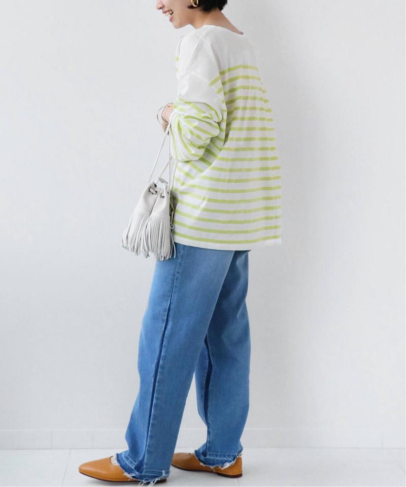パネルボーダーボートネックTEE◆（JOURNAL STANDARD relume）