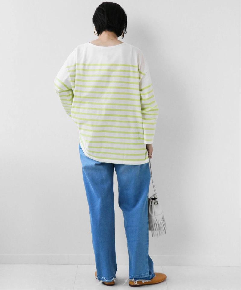 パネルボーダーボートネックTEE◆（JOURNAL STANDARD relume）