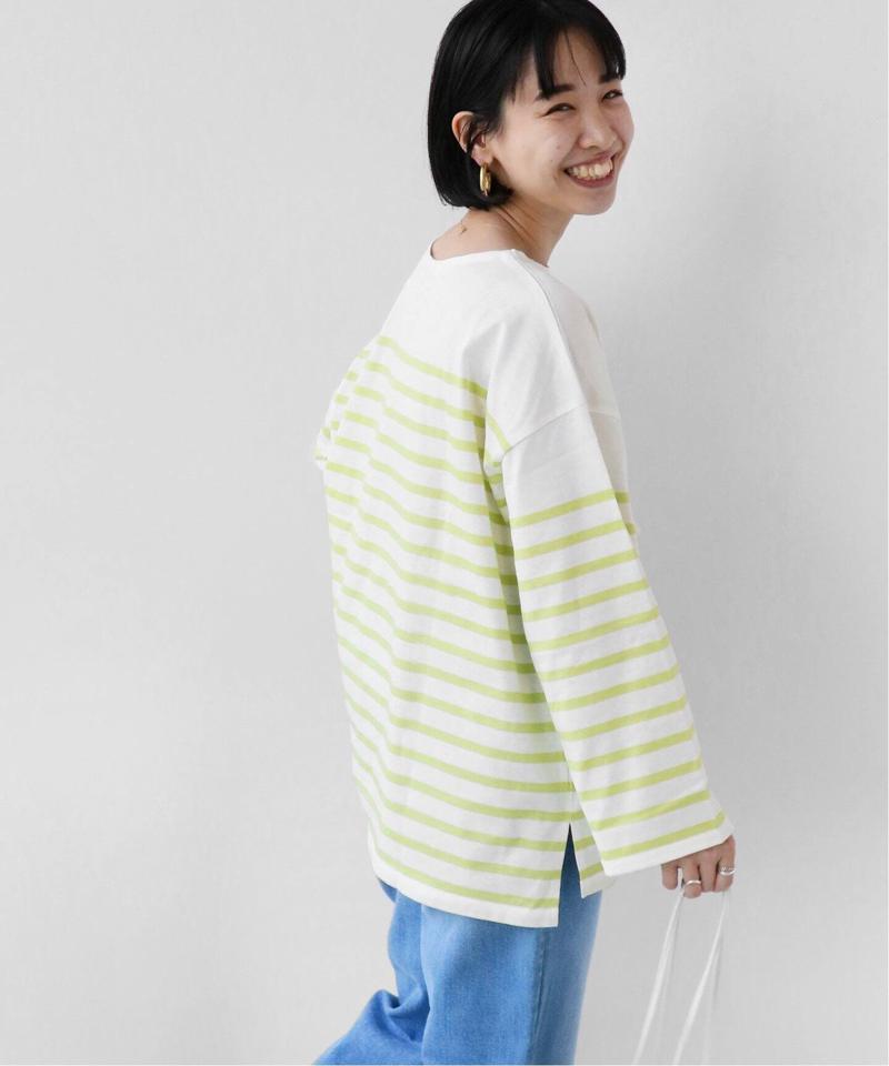 パネルボーダーボートネックTEE◆（JOURNAL STANDARD relume）