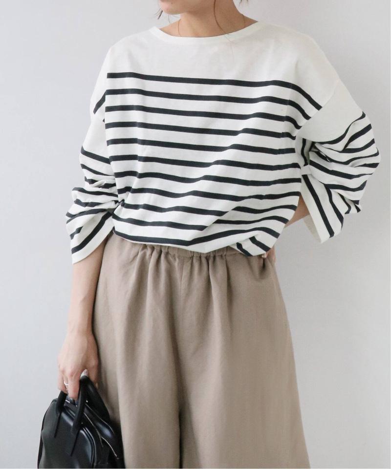 パネルボーダーボートネックTEE◆（JOURNAL STANDARD relume）