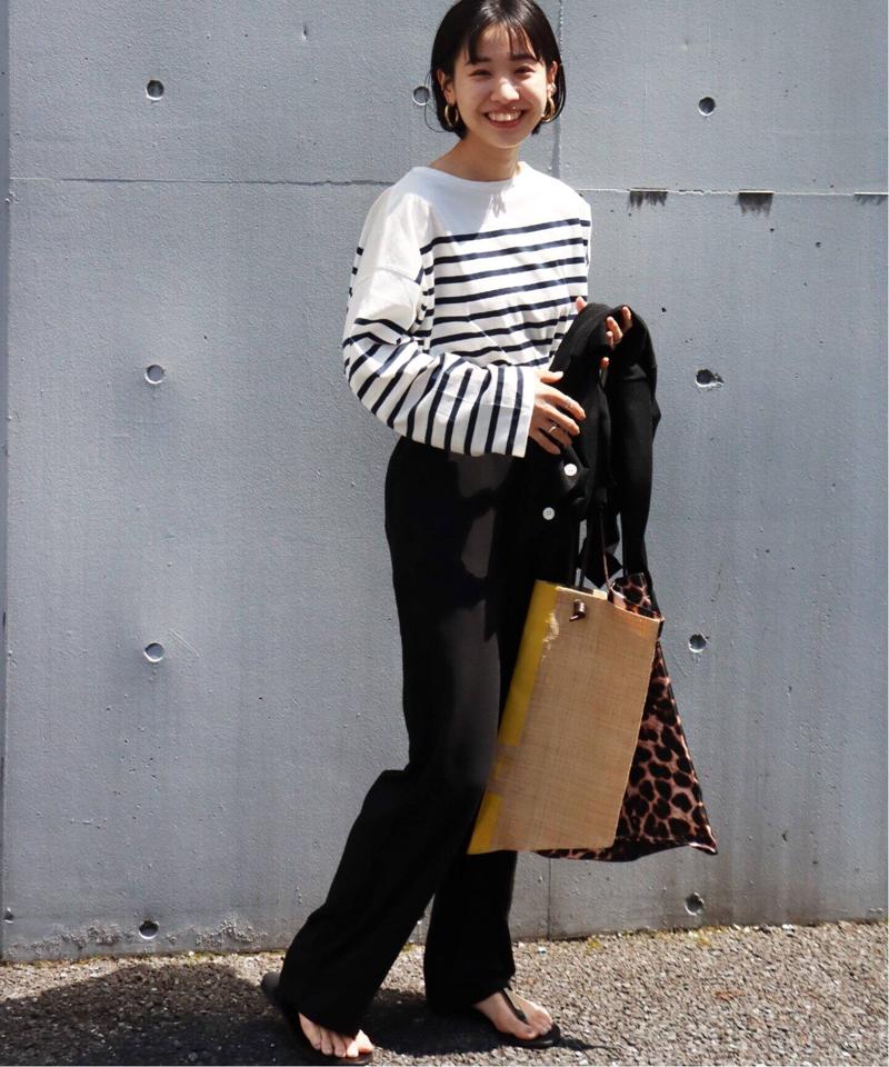 パネルボーダーボートネックTEE◆（JOURNAL STANDARD relume）