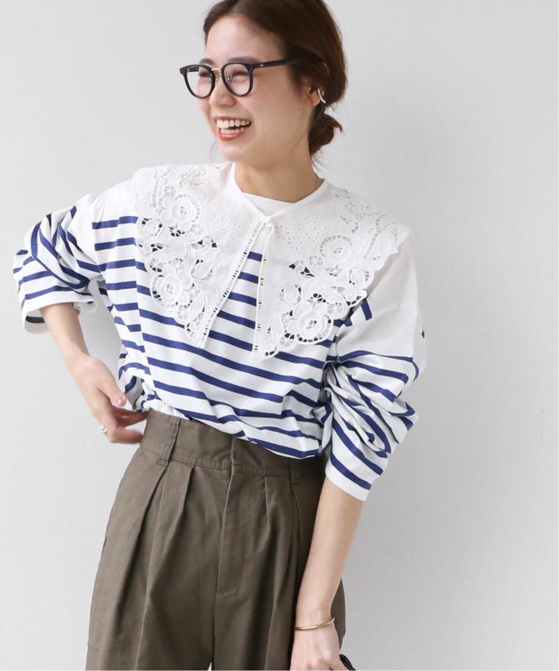 パネルボーダーボートネックTEE◆（JOURNAL STANDARD relume）