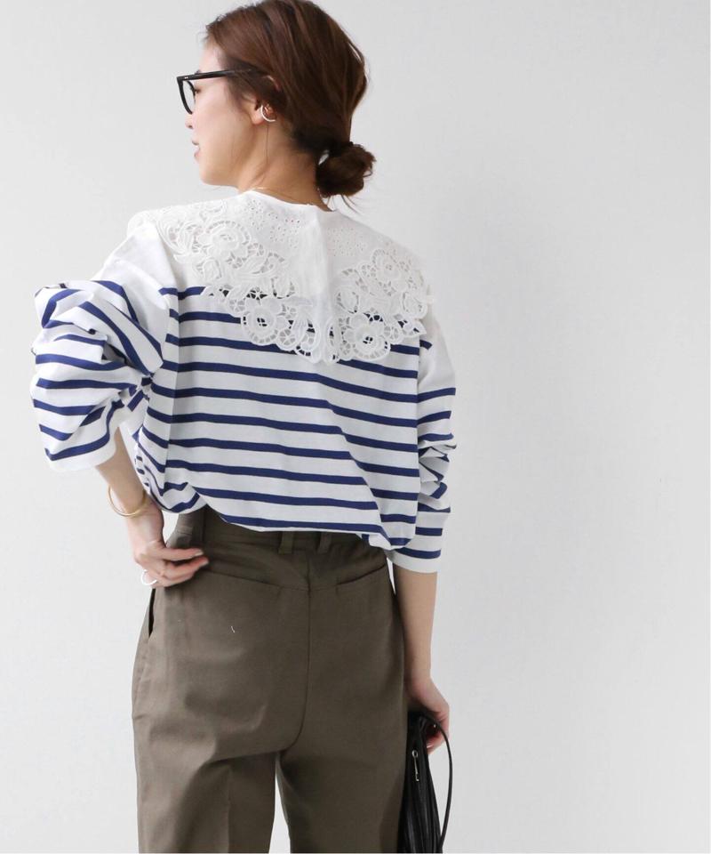パネルボーダーボートネックTEE◆（JOURNAL STANDARD relume）