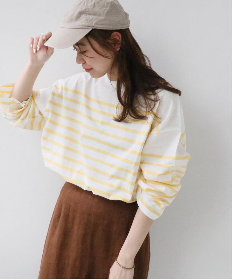パネルボーダーボートネックTEE◆（JOURNAL STANDARD relume）