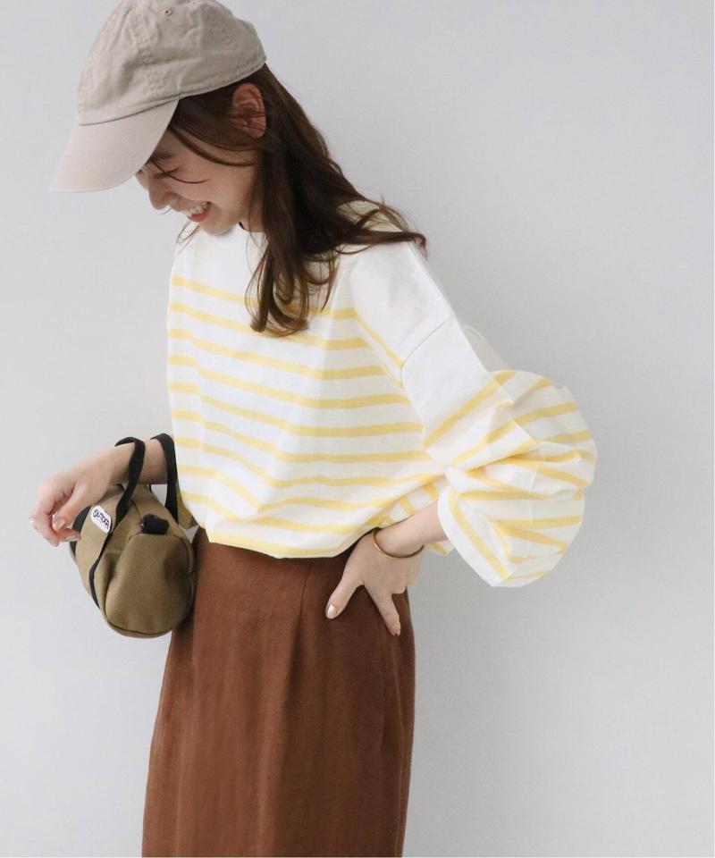 パネルボーダーボートネックTEE◆（JOURNAL STANDARD relume）