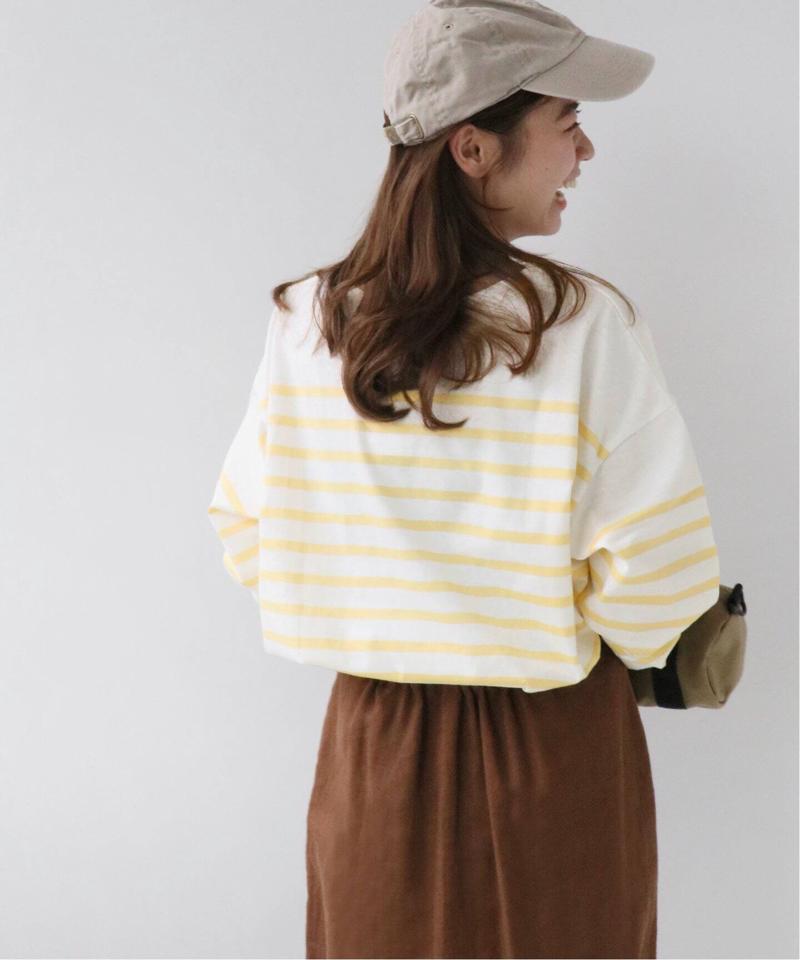パネルボーダーボートネックTEE◆（JOURNAL STANDARD relume）