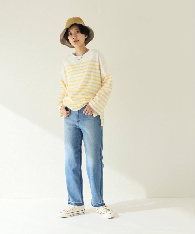 パネルボーダーボートネックTEE◆（JOURNAL STANDARD relume）