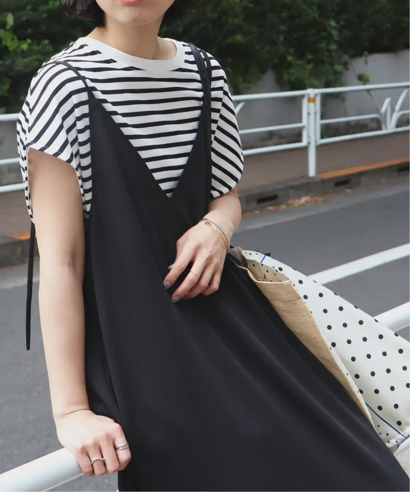 フレンチスリーブボーダーTEE◆（JOURNAL STANDARD relume）