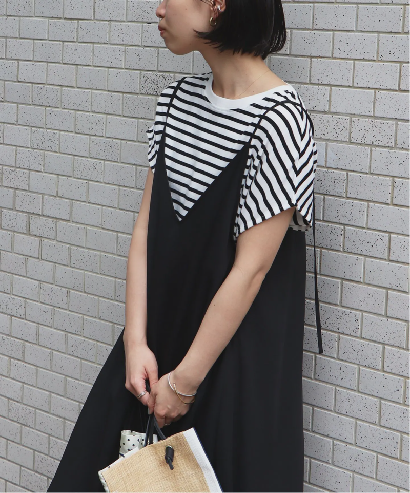 フレンチスリーブボーダーTEE◆（JOURNAL STANDARD relume）