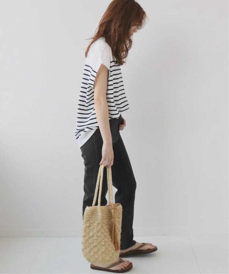フレンチスリーブボーダーTEE◆（JOURNAL STANDARD relume）
