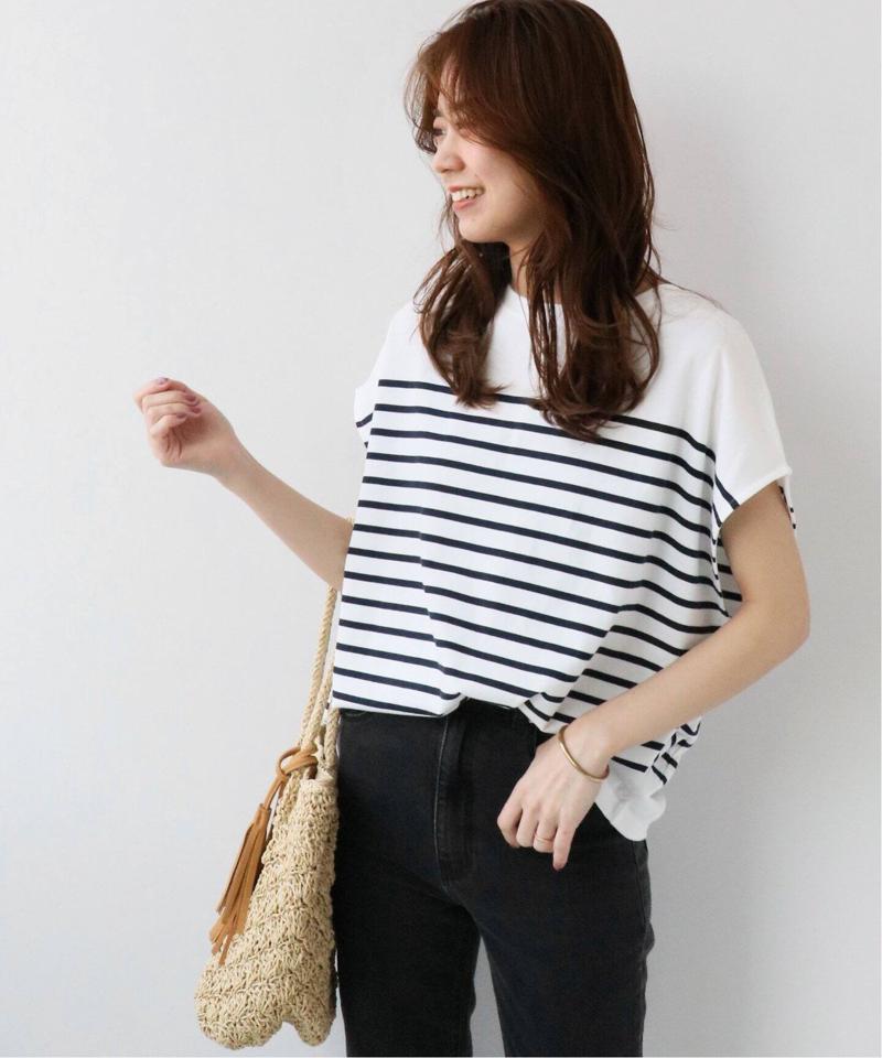 フレンチスリーブボーダーTEE◆（JOURNAL STANDARD relume）
