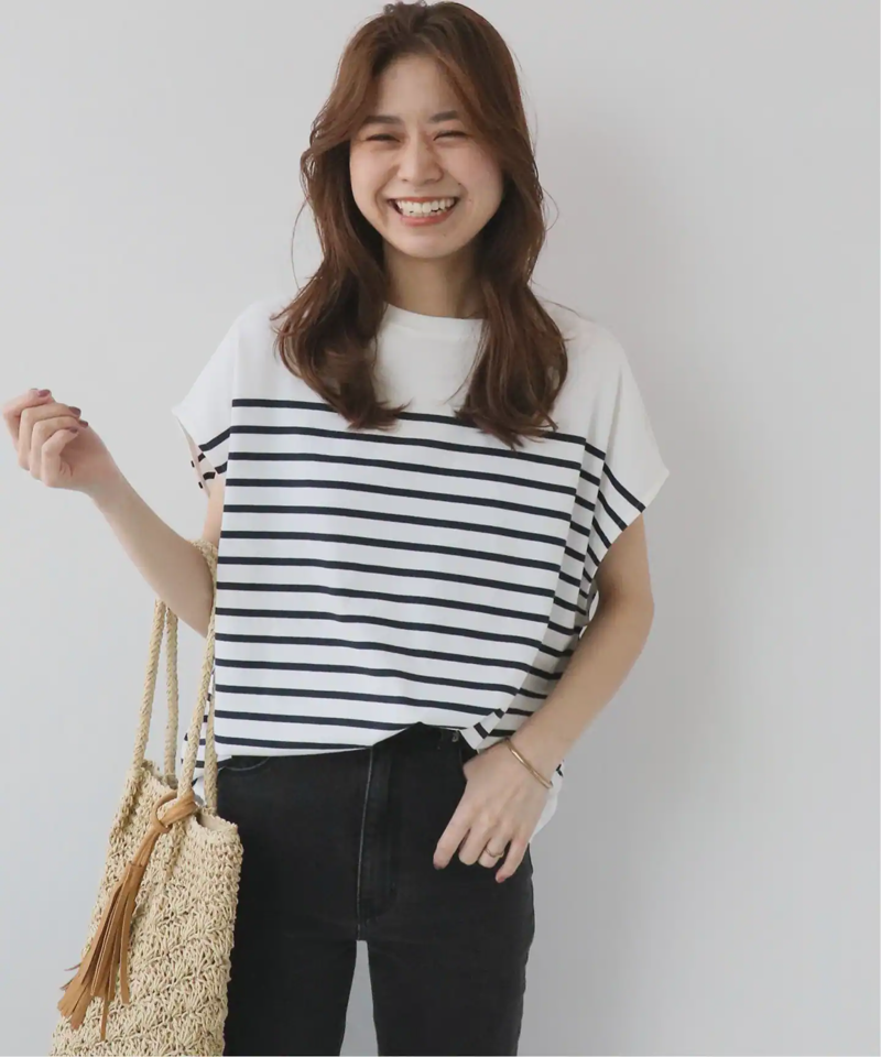 フレンチスリーブボーダーTEE◆（JOURNAL STANDARD relume）