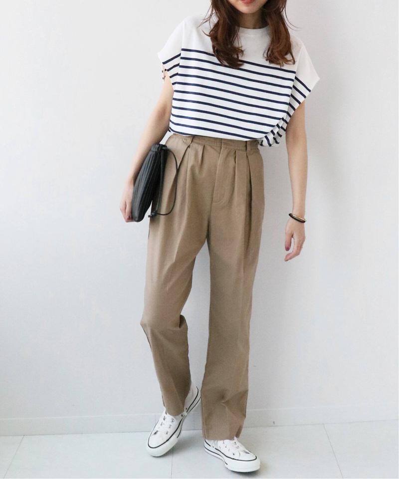 フレンチスリーブボーダーTEE◆（JOURNAL STANDARD relume）