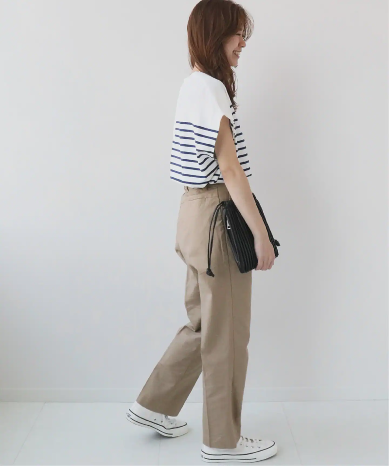 フレンチスリーブボーダーTEE◆（JOURNAL STANDARD relume）