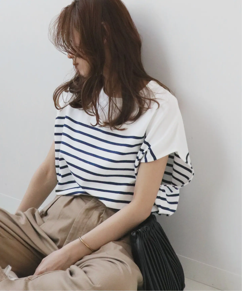 フレンチスリーブボーダーTEE◆（JOURNAL STANDARD relume）